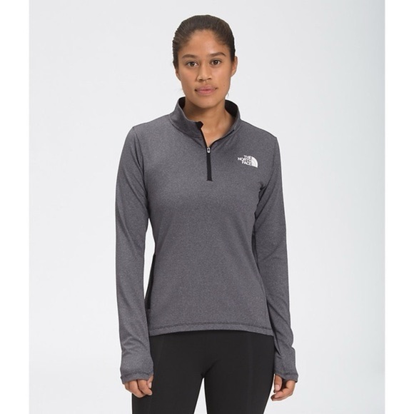 The North Face Women’s Grey Riseway Quarter Zip Lightweight Pullover - Small - Picture 1 of 6